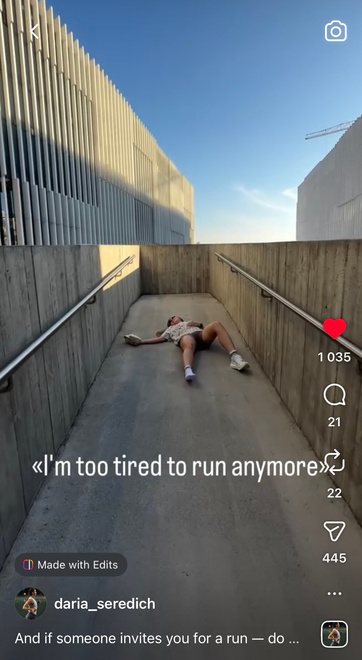 Tired runner